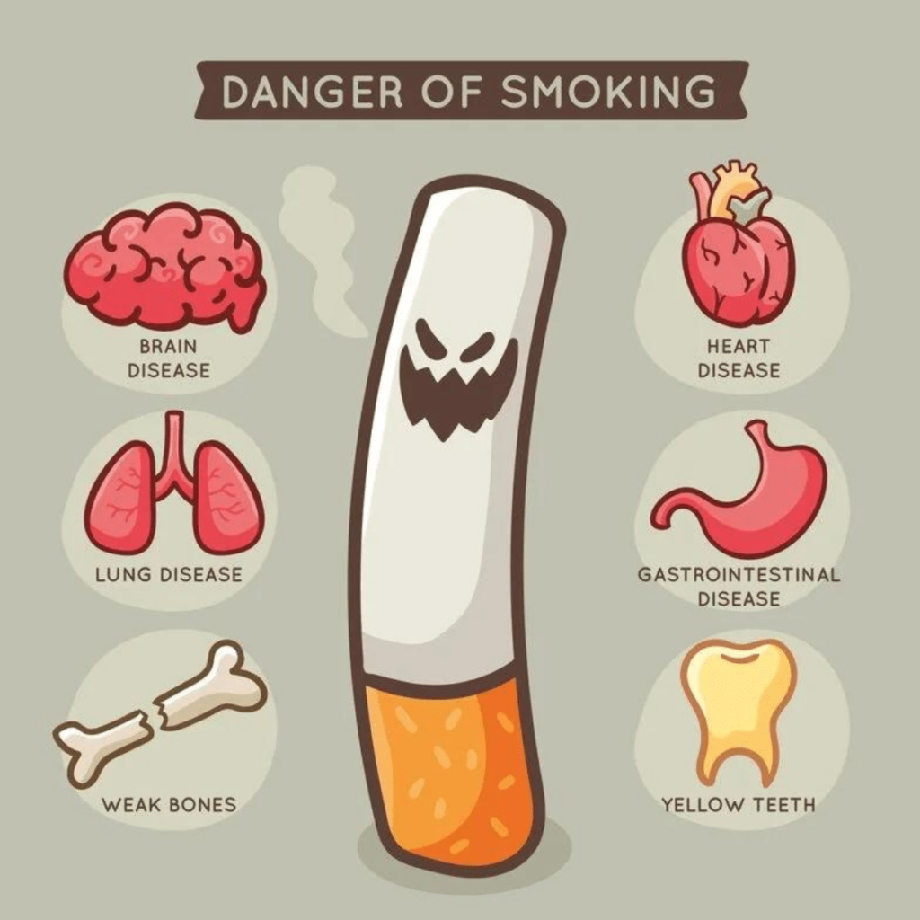 The effects of smoking on your body