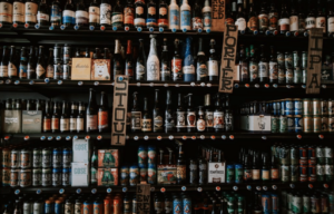 beer on shop shelf