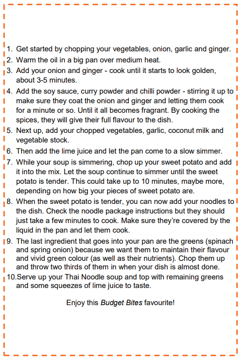 recipe thai ginger noodle soup
