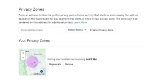strava privacy zone